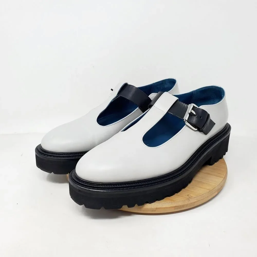 Paul Smith Mary Jane Shoes‎ Womens 41 Chunky Platform Lug Academia Daisy Italy